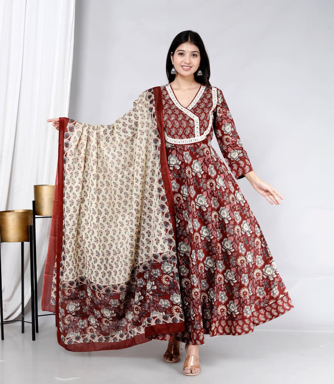 Anarkali Silk Kurti