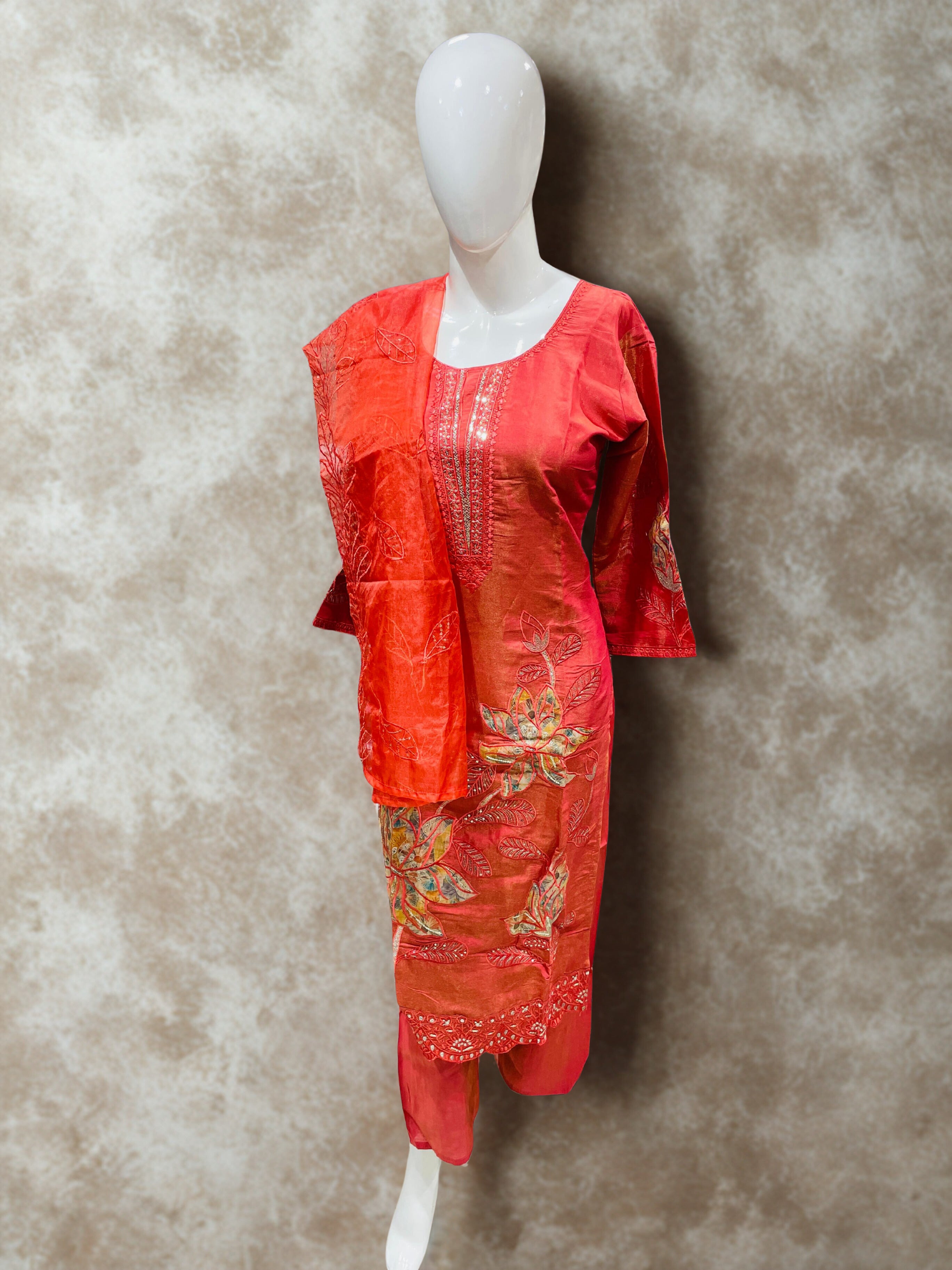 Premium Ready-Made Silk Suits for Women | Embroidered Suits M–XXL | Free Home Delivery