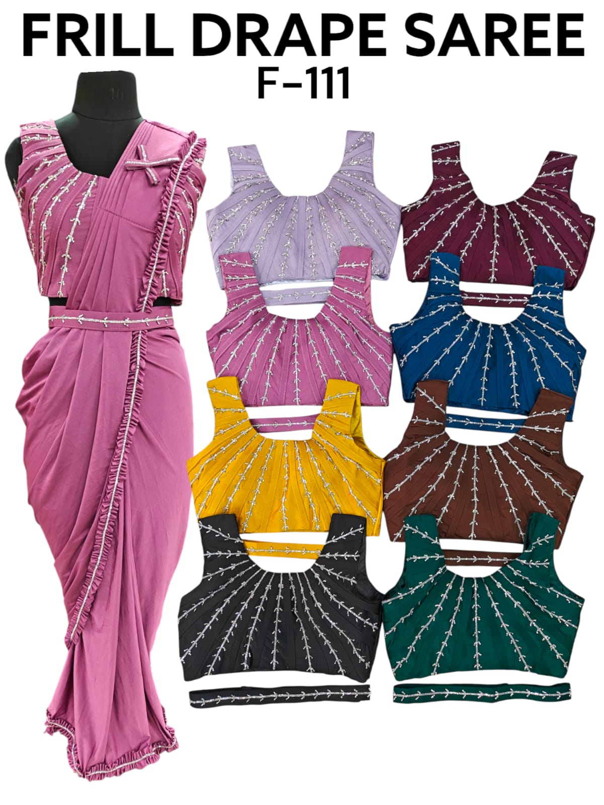 One-Minute Saree readymade – Style Made Easy! F-111