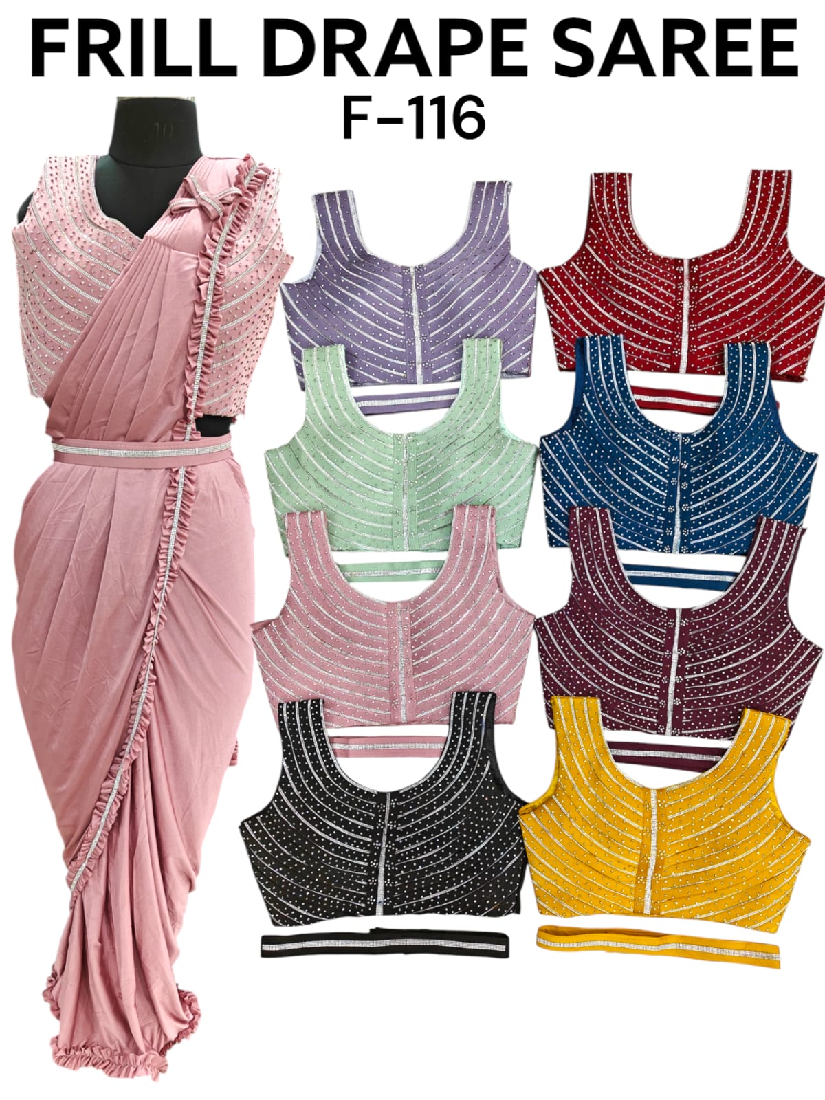 One-Minute Saree readymade – Style Made Easy! F-116