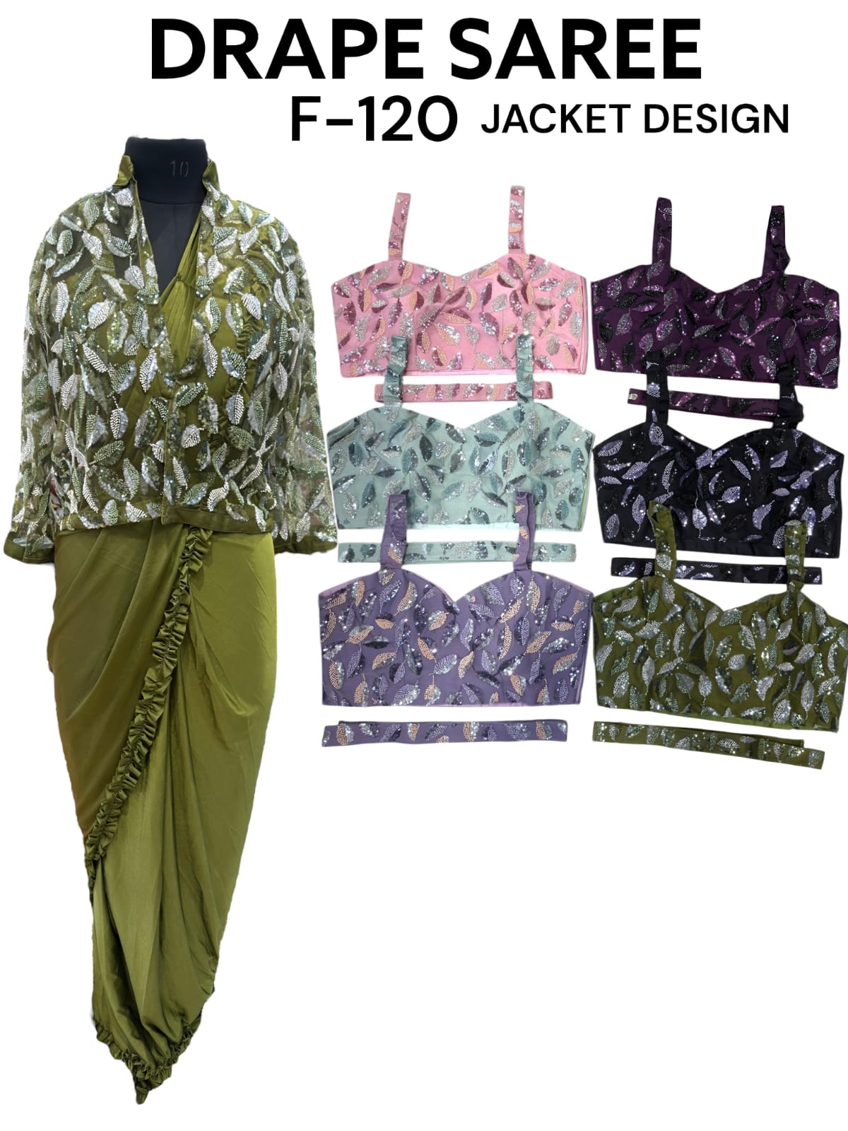 One-Minute Saree readymade – Style Made Easy! F-120