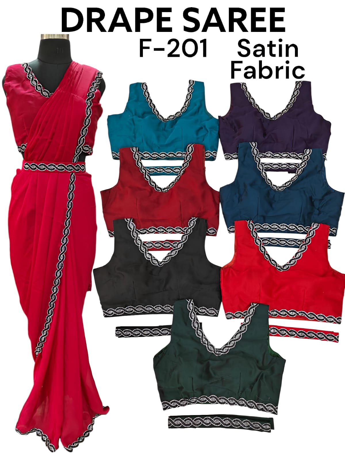 One-Minute Saree readymade – Style Made Easy! F-201